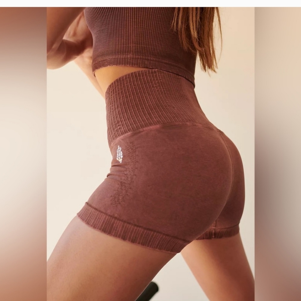 Free People Athletic Shorts in Brown